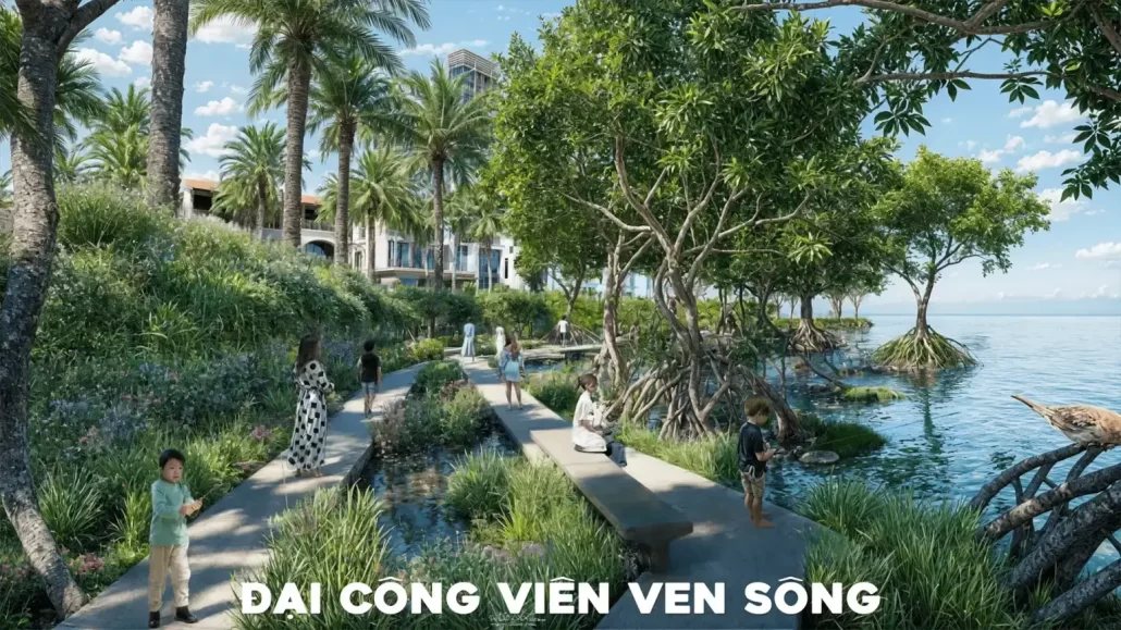 Đại công viên ven sông xanh mát
