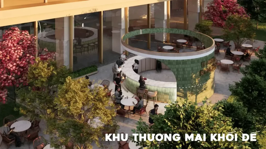 Khu thương mại khối đế sầm uất
